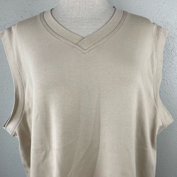 BOLLE Golf Pullover V-Neck Vest Sleeveless 100% Pima Cotton Mens Size XL EUC - Picture 2 of 6